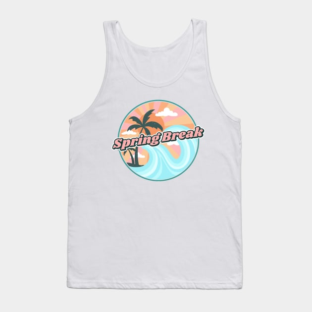 Spring Break 70s Vibe Tank Top by TeesByYees